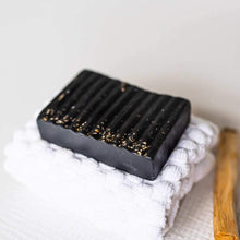 Load image into Gallery viewer, Natural Shea &amp; Oat Soap Bar - Palo Santo / Activated Charcoal
